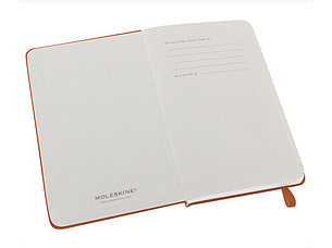 Записная книжка Moleskine Classic (в линейку) в твердой обложке, Pocket (9x14см), оранжевый коралл, фото 2