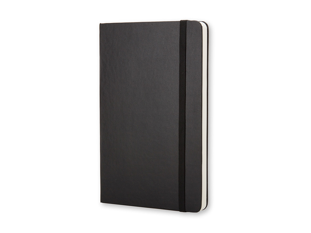 Записная книжка Moleskine Classic (нелинованный) в твердой обложке, Large (13х21см), черный - фото 5 - id-p72559602