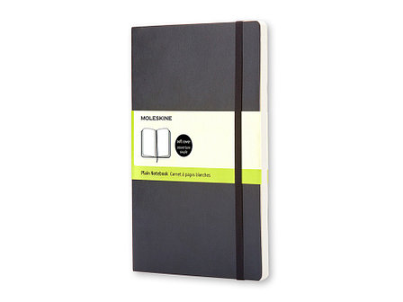 Записная книжка Moleskine Classic Soft (нелинованный), Large (13х21см), черный, фото 2