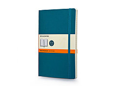 Записная книжка Moleskine Classic Soft (в линейку), Large (13х21см), бирюзовый