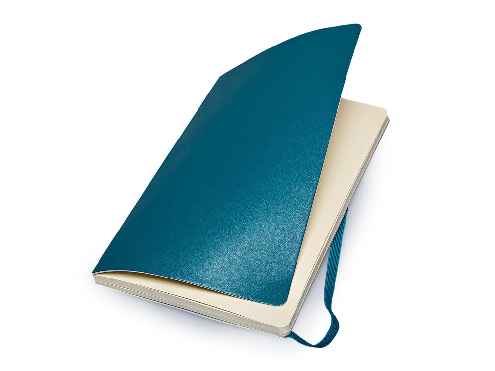 Записная книжка Moleskine Classic Soft (в линейку), Large (13х21см), бирюзовый - фото 2 - id-p72559611