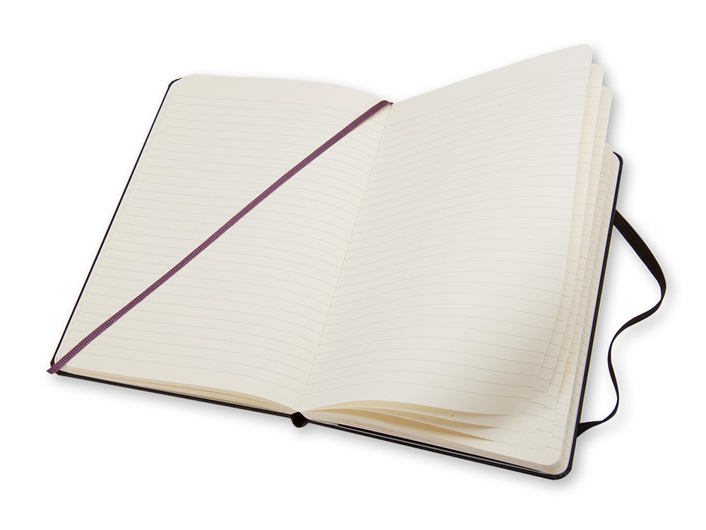 Записная книжка Moleskine Classic (в линейку) в твердой обложке, Large (13х21см), черный - фото 3 - id-p72559616