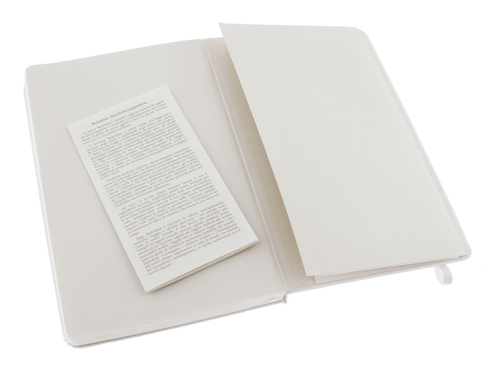 Записная книжка Moleskine Classic (в линейку) в твердой обложке, Large (13х21см), белый - фото 4 - id-p72559620