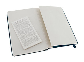 Записная книжка Moleskine Classic (в линейку) в твердой обложке, Large (13х21см), сапфир, фото 3