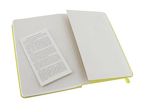 Записная книжка Moleskine Classic (в линейку) в твердой обложке, Large (13х21см), цитрусовый, фото 3