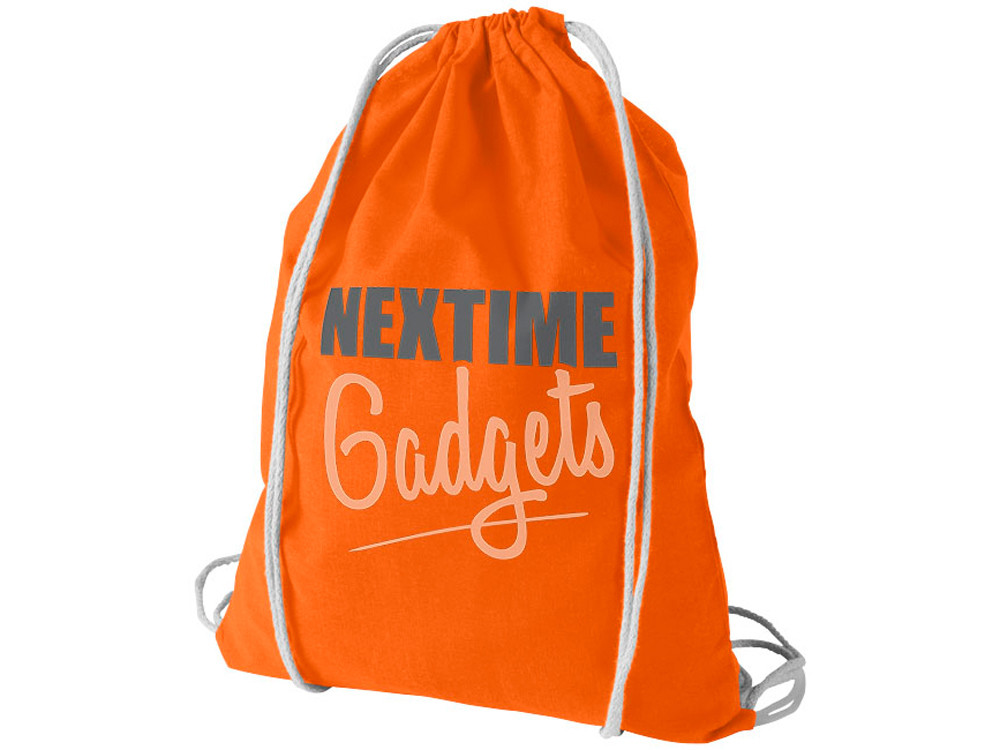 Рюкзак хлопковый Oregon, оранжевый - фото 3 - id-p72559966