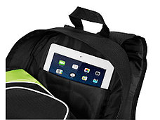 Рюкзак для планшета Branson, черный/лайм, фото 3