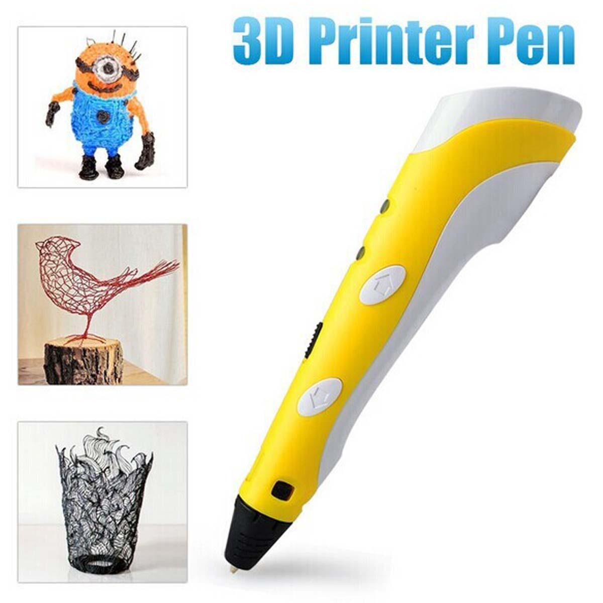 3Д ручка 3D pen-2 для создания объемных изображений с LCD-дисплеем и блоком зарядки, фото 1