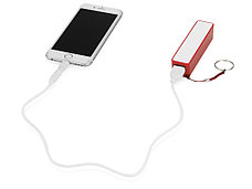 Портативное зарядное устройство Сатурн, 2200 mAh, красный, фото 2