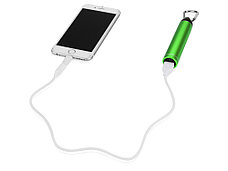 Портативное зарядное устройство Марс с карабином, 2600 mAh, зеленый, фото 2