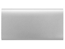 Портативное зарядное устройство Джет с 2-мя USB-портами, 8000 mAh, серебристый, фото 2