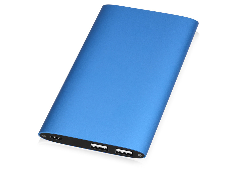 Портативное зарядное устройство Джет с 2-мя USB-портами, 8000 mAh, синий - фото 1 - id-p72561059