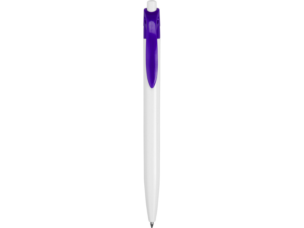 Ручка шариковая Какаду, белый/фиолетовый - фото 2 - id-p72561140