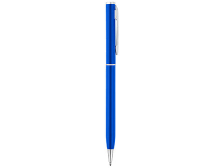 Ручка металлическая шариковая Атриум, синий, фото 2