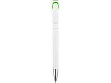 Ручка шариковая Локи, белый/зеленое яблоко, фото 2