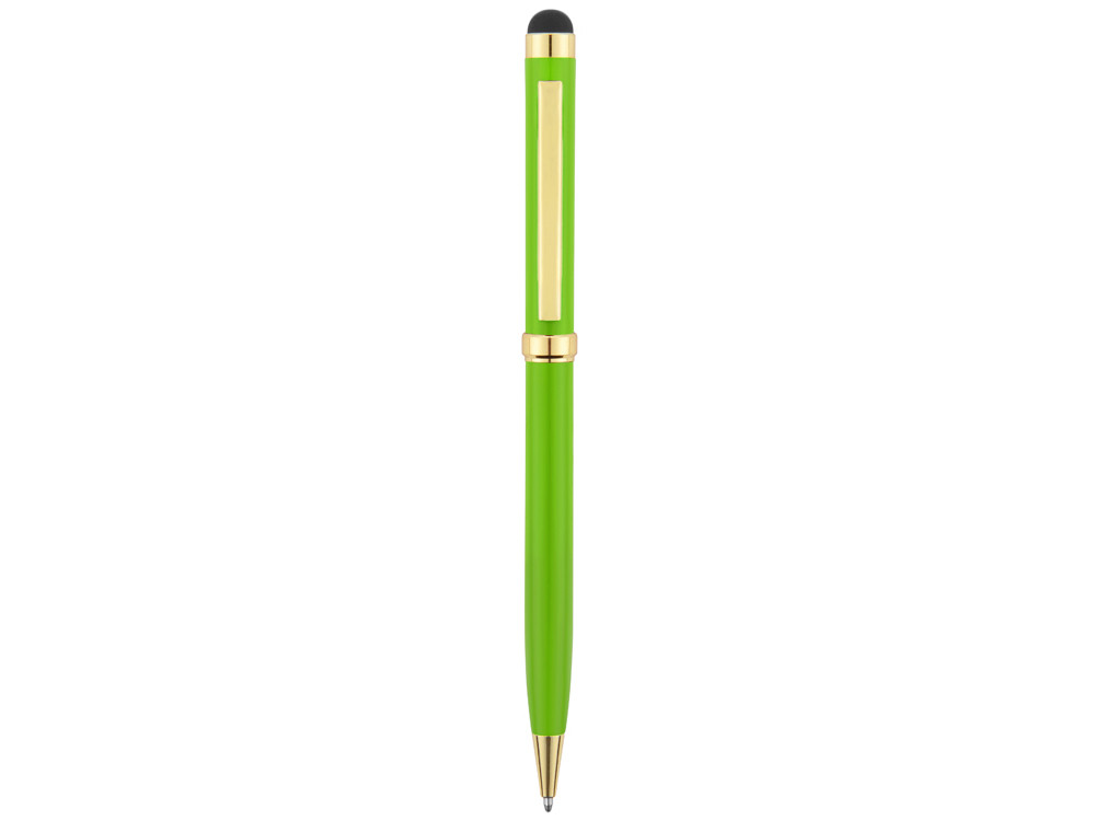 Ручка шариковая Голд Сойер со стилусом, зеленое яблоко - фото 1 - id-p72561983