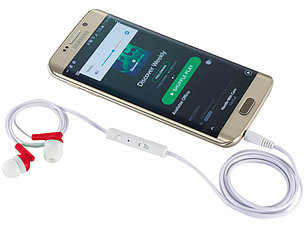 Наушники Earbuds, красный, фото 2