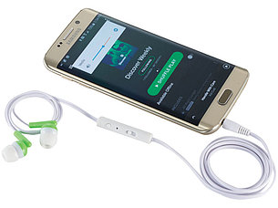 Наушники Earbuds, лайм, фото 2