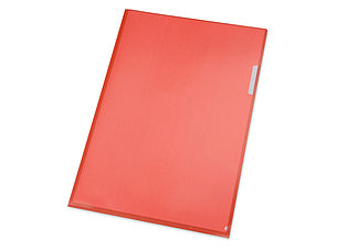 Папка- уголок, для формата А4, плотность 180 мкм, красный матовый, фото 2