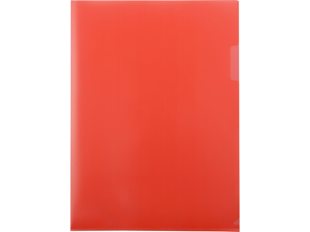 Папка- уголок, для формата А4, плотность 180 мкм, красный матовый - фото 3 - id-p72562678