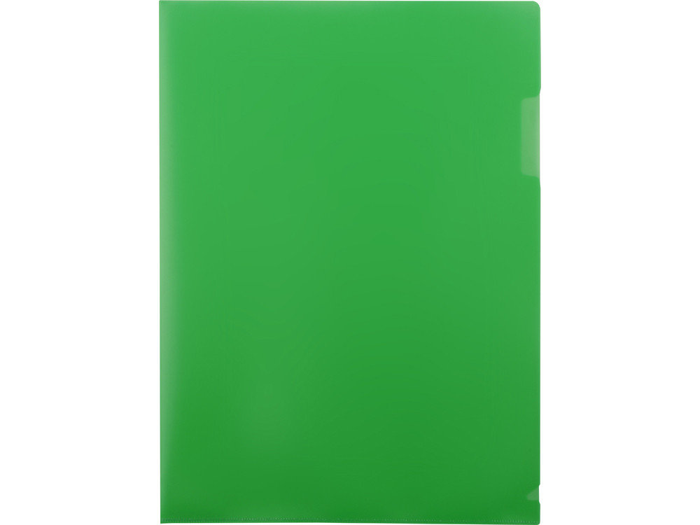 Папка- уголок, для формата А4, плотность 180 мкм, зеленый матовый - фото 3 - id-p72562680