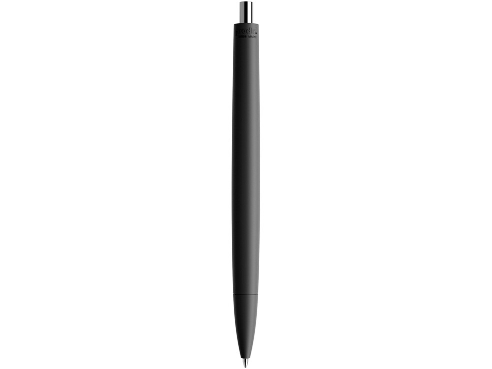 Ручка пластиковая шариковая Prodir ds6prr-Z75 софт-тач, черный с серебристой кнопкой - фото 3 - id-p72564328