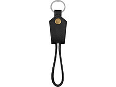 Кабель-брелок USB-Lightning Pelle, черный, фото 3