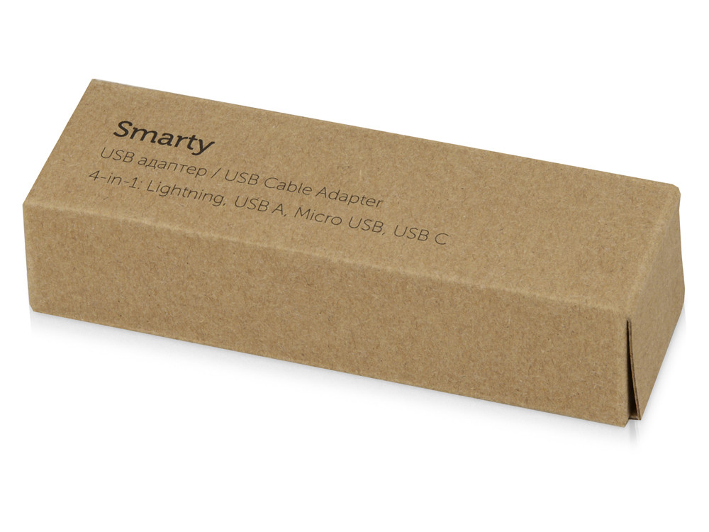 Универсальный переходник Smarty (Micro USB / Lightning / Type C), белый - фото 6 - id-p72564903