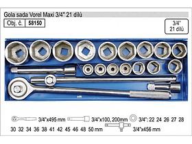 Набор инструмента 3/4" 19-50мм (20пр.) "Vorel" 58150