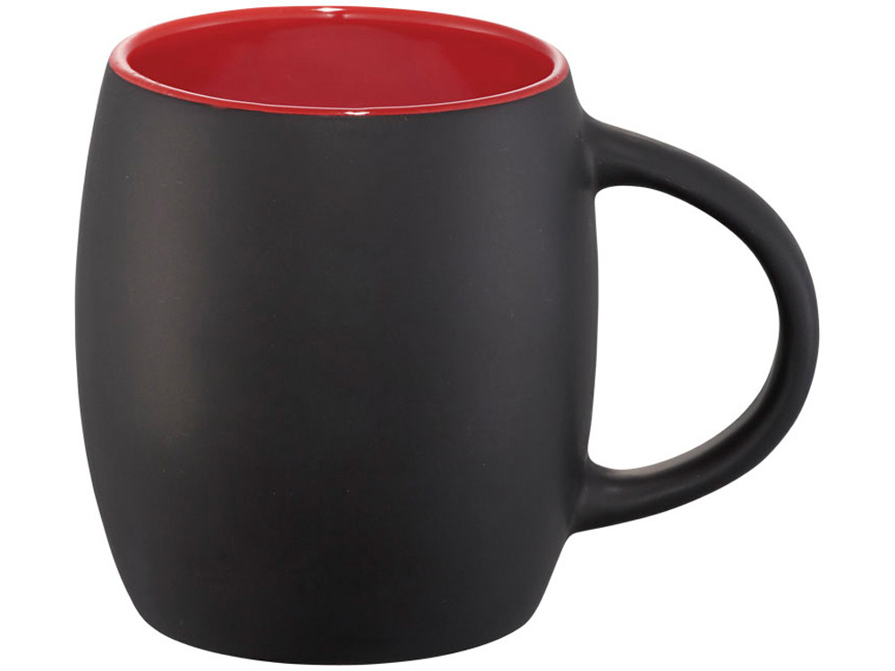 Керамическая чашка Hearth с деревянной крышкой-костером, черный/красный - фото 4 - id-p72565139