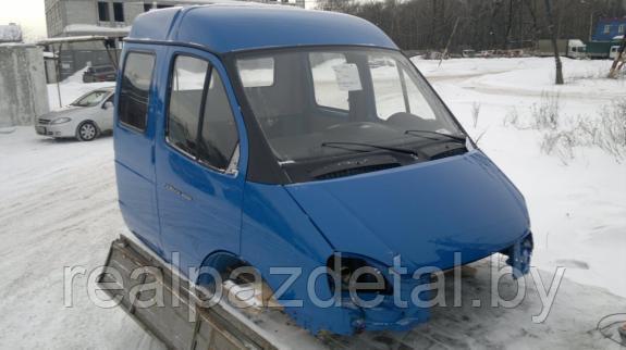 Кабина ГАЗ-33023 "Дуэт" БИЗНЕС (УМЗ-4216) в сборе ЕВРО-III (под ГУР) б/сид, б/фар прост.цвет - фото 1 - id-p54371775