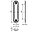 Ручка для раздвижных дверей SH010/CL BB-17 Коричневая бронза, фото 2