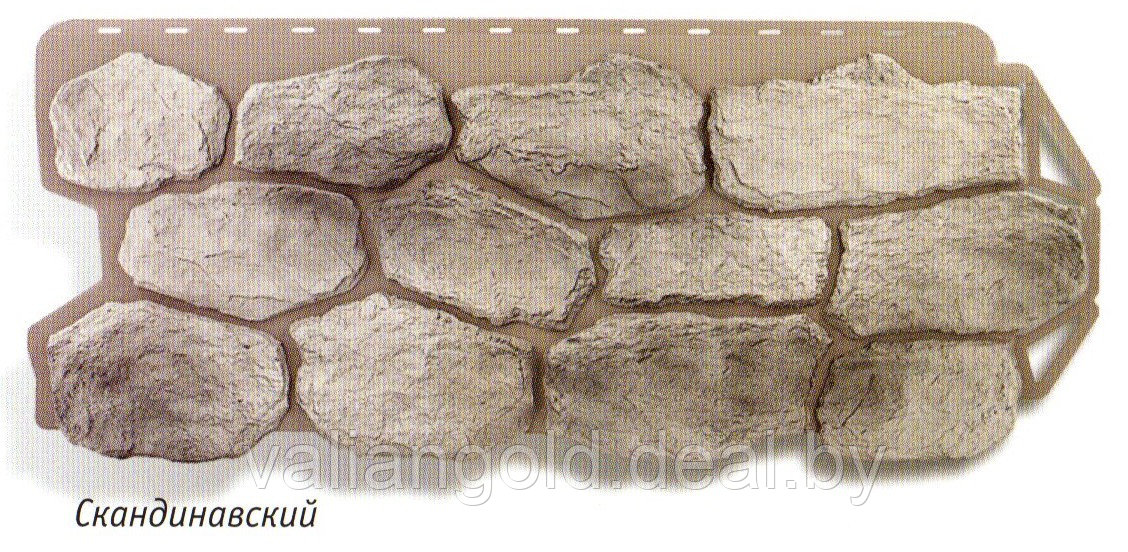 Цокльный сайдинг Бутовый камень Нормандский, Альта-Профиль - фото 5 - id-p71388450