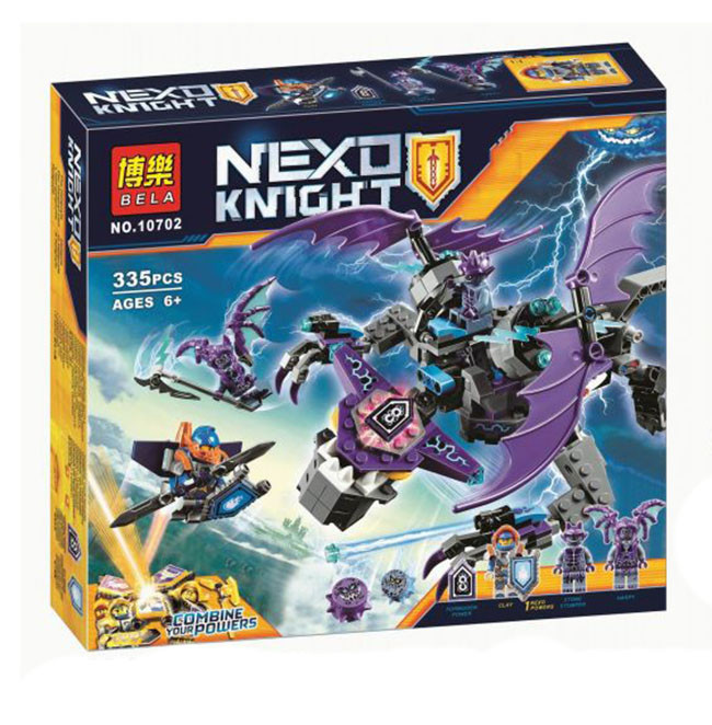 Конструктор Bela Nexo Knight Летающая горгулья 10702 (Аналог Lego Nexo Knights 70353) 335 д - фото 1 - id-p72679567