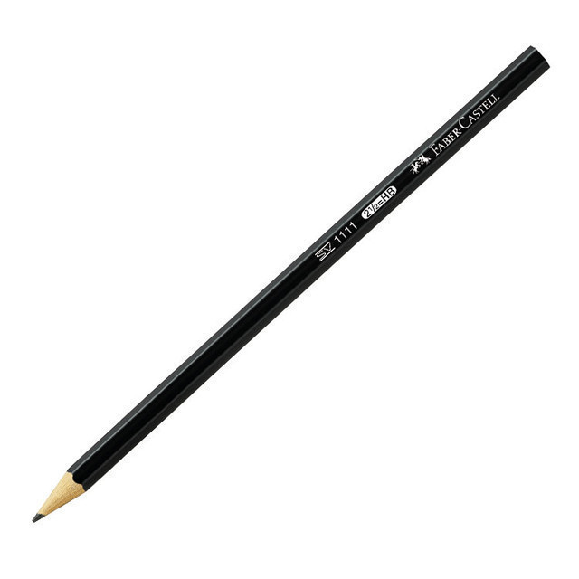 Карандаш простой деревянный "Faber-Castell", B, без ластика - фото 1 - id-p3213228