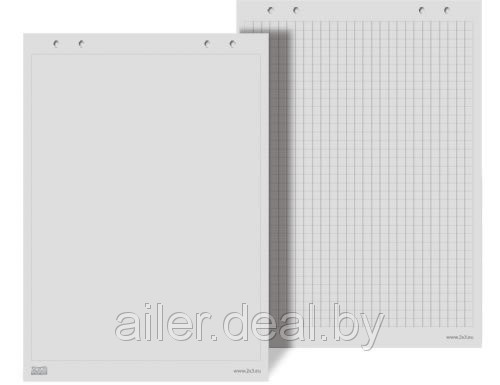Блок бумажный для флип-чарта 585*810 мм, белые,50 листов - фото 1 - id-p65812397