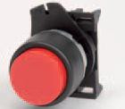 Кнопка красная с выступающим приводом (1з+1р) - фото 1 - id-p48611640