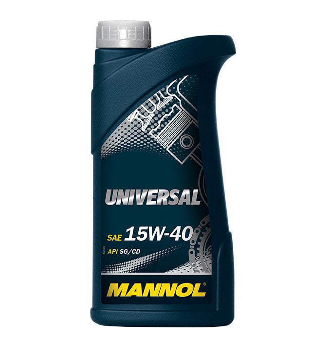 Моторное масло MANNOL MN7405-1 Universal 15W-40 SG/CD 1л - фото 1 - id-p55410781