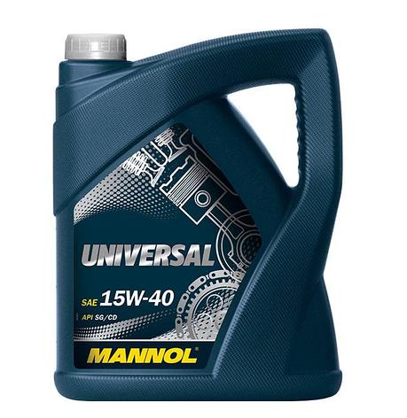 Моторное масло MANNOL MN7405-5 Universal 15W-40 SG/CD 5л, фото 2