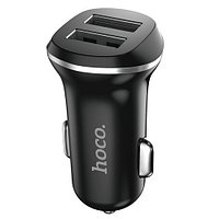 Автомобильное зарядное устройство Z1 Car Charger Set Lightning (2USB: 5V & 2.1A) черный Hoco