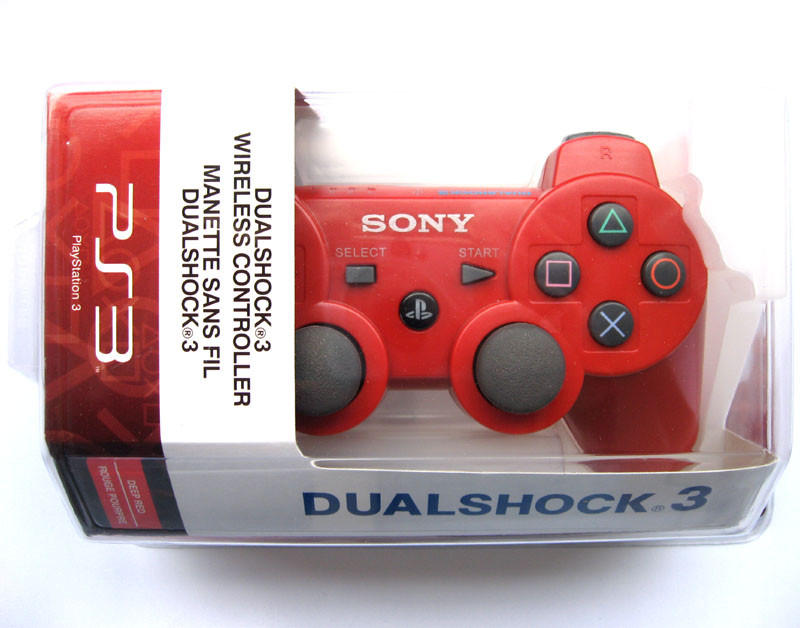 Беспроводной геймпад для PS3 Dual Shock Controller Red Wireless, Bluetooth, 15 кнопок, 2 стика (копия) - фото 3 - id-p72714099