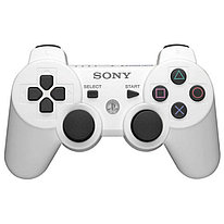 Беспроводной геймпад для PS3 Dual Shock Controller White Wireless, Bluetooth, 15 кнопок, 2 стика (копия)