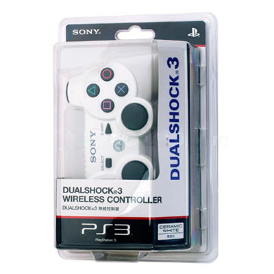 Беспроводной геймпад для PS3 Dual Shock Controller White Wireless, Bluetooth, 15 кнопок, 2 стика (копия) - фото 2 - id-p72714115
