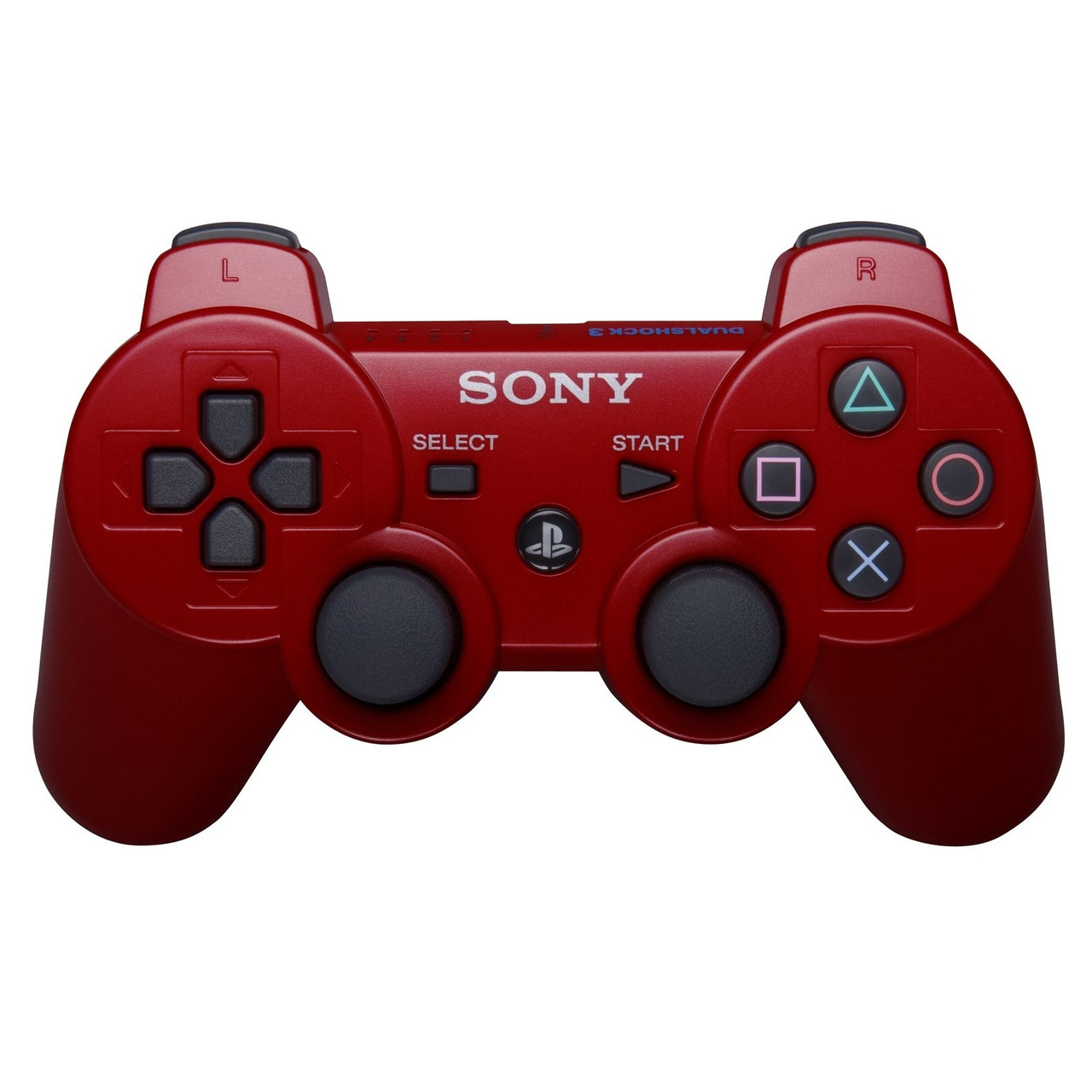 Беспроводной геймпад для PS3 Dual Shock Controller Red Wireless, Bluetooth, 15 кнопок, 2 стика (копия)