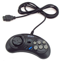 Джойстик Sega Mega Drive Turbo Black (Стандартный дизайн Sega)