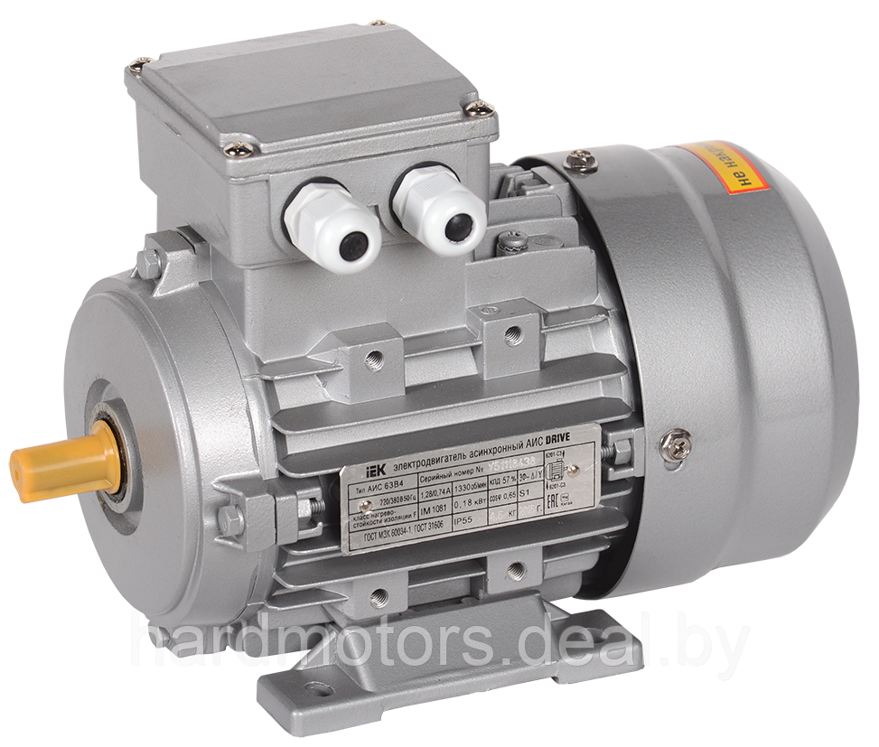 Общепромышленный электродвигатель АИР 63А6 0,18/1000 - фото 5 - id-p4337162