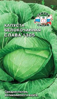 Капуста СЛАВА 1305, 0.5г - фото 1 - id-p3325039