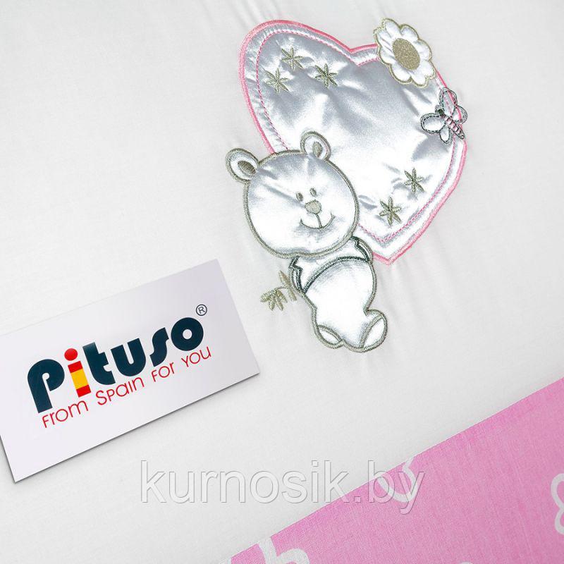 Комплект в кроватку Pituso (Питусо) Мишка с сердечком, 6 предметов - фото 4 - id-p72806535