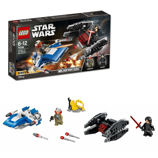 Lego Star Wars 75196 Лего Звездные Войны Истребитель типа A против бесшумного истребителя СИД