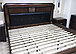 Кровать из массива гевеи Rosemary 200х200, цвет античная вишня, фото 6